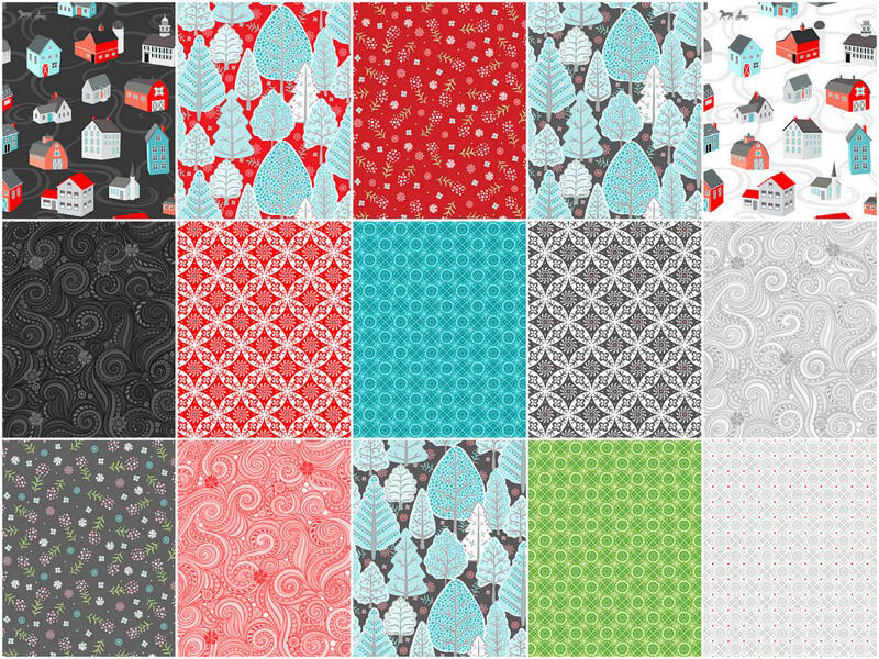 Winter Village Favorites 10" Squares - Image 3