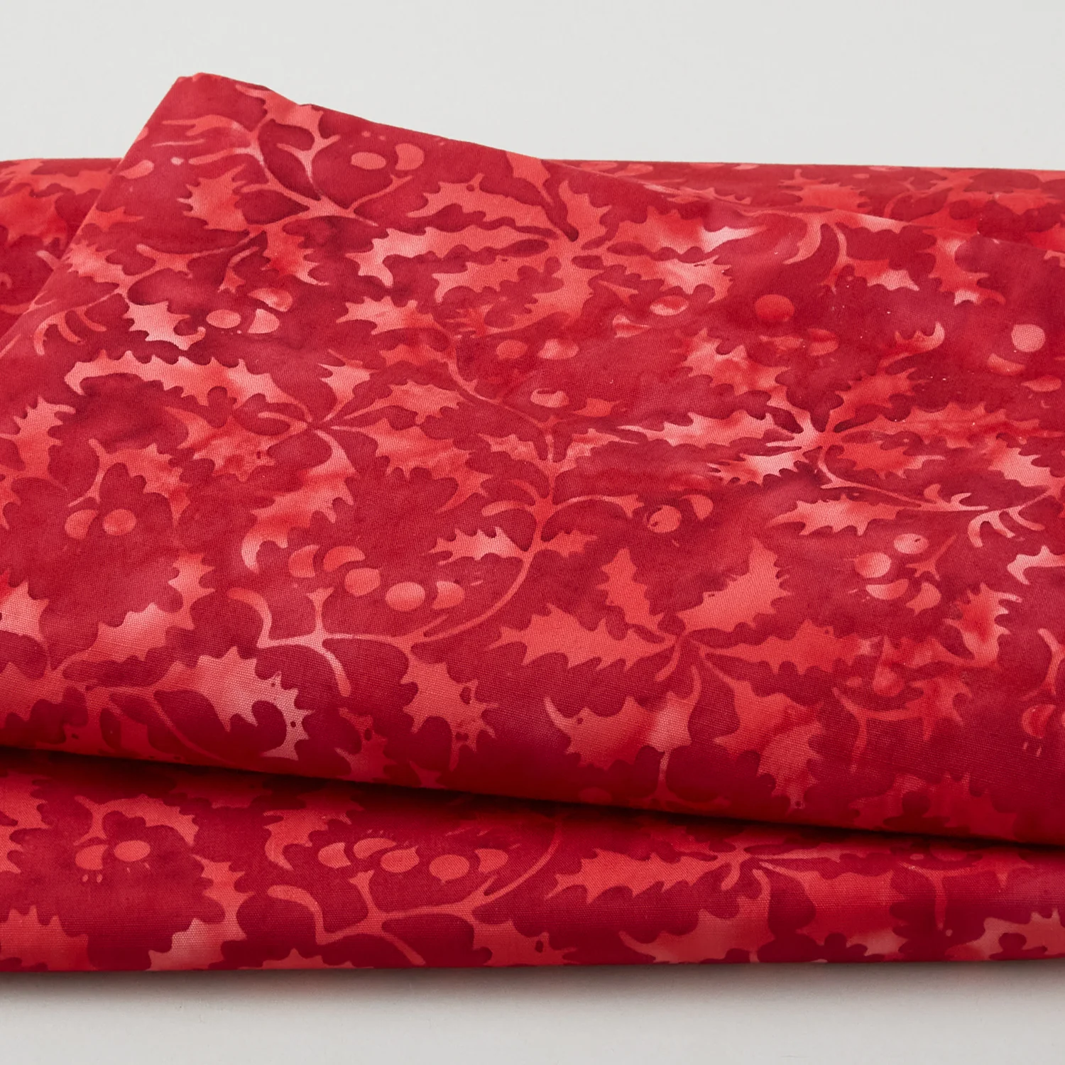 Winter Wonders Batiks - Holly Cherry 2 Yard Cut
