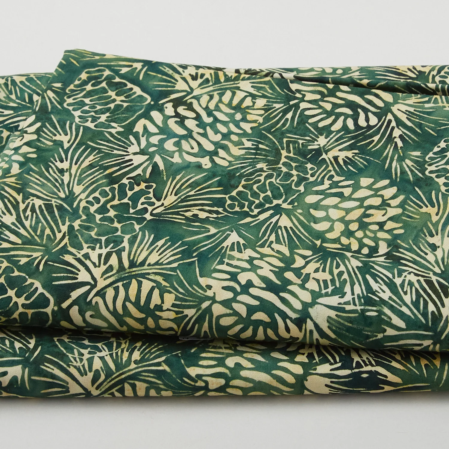 Winter Wonders Batiks - Pinecone Hunter Green 2 Yard Cut