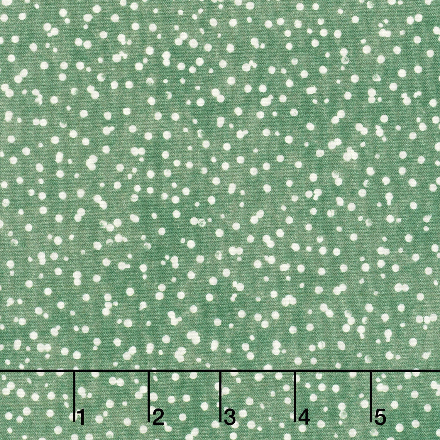 Winter Wreaths - Scattered Snow Green Yardage
