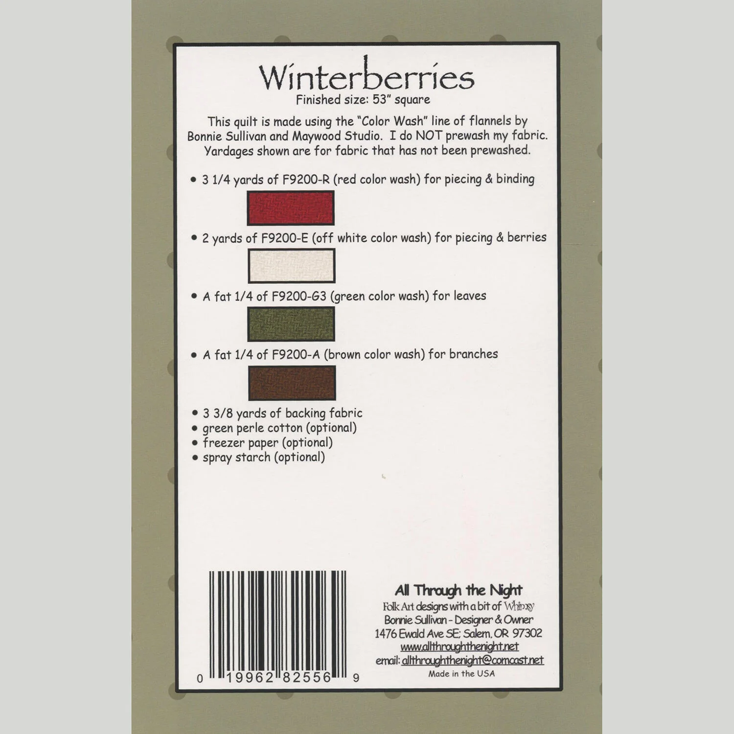 Winterberries Quilt Pattern - Image 2