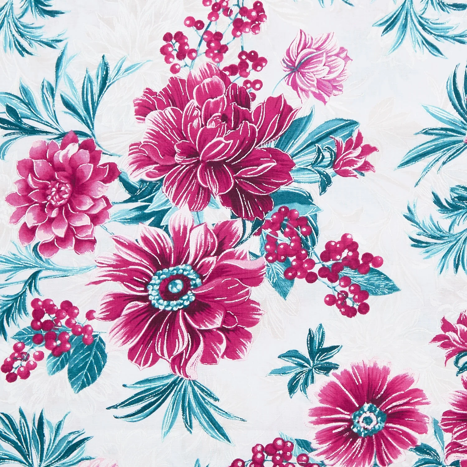 Winterberry Floral - Winterberry Bouquet Cream 2 Yard Cut - Image 2
