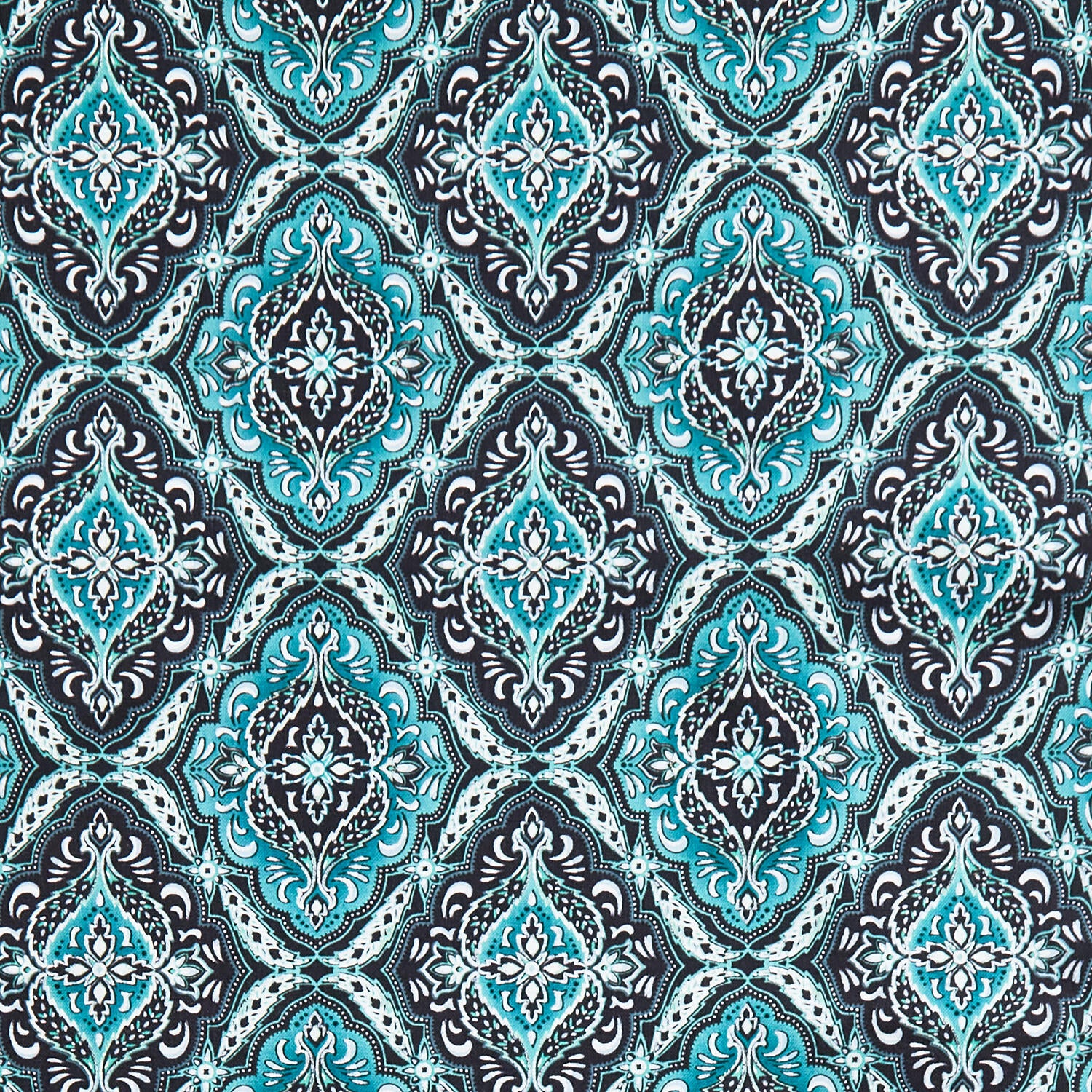 Winterberry Floral - Winterberry Medallion Dark Green 2 Yard Cut - Image 2
