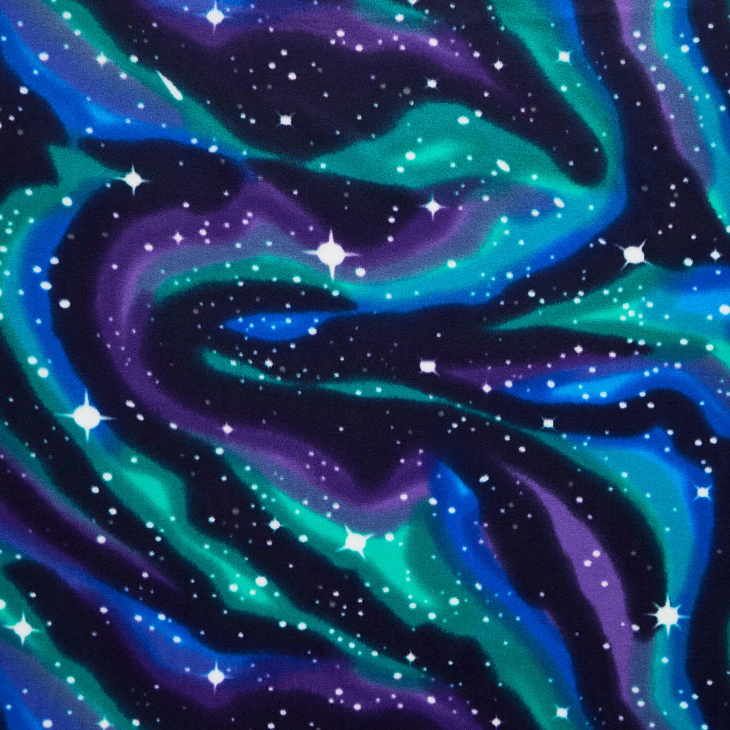 Winterfleece - Northern Lights Navy Yardage