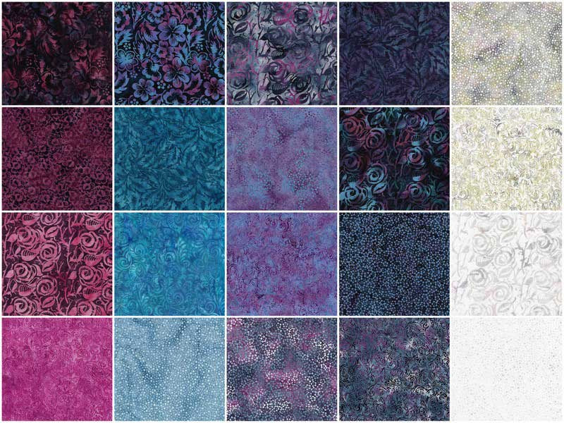 Woodcut Blossoms Batiks Favorites Stacks - Image 3