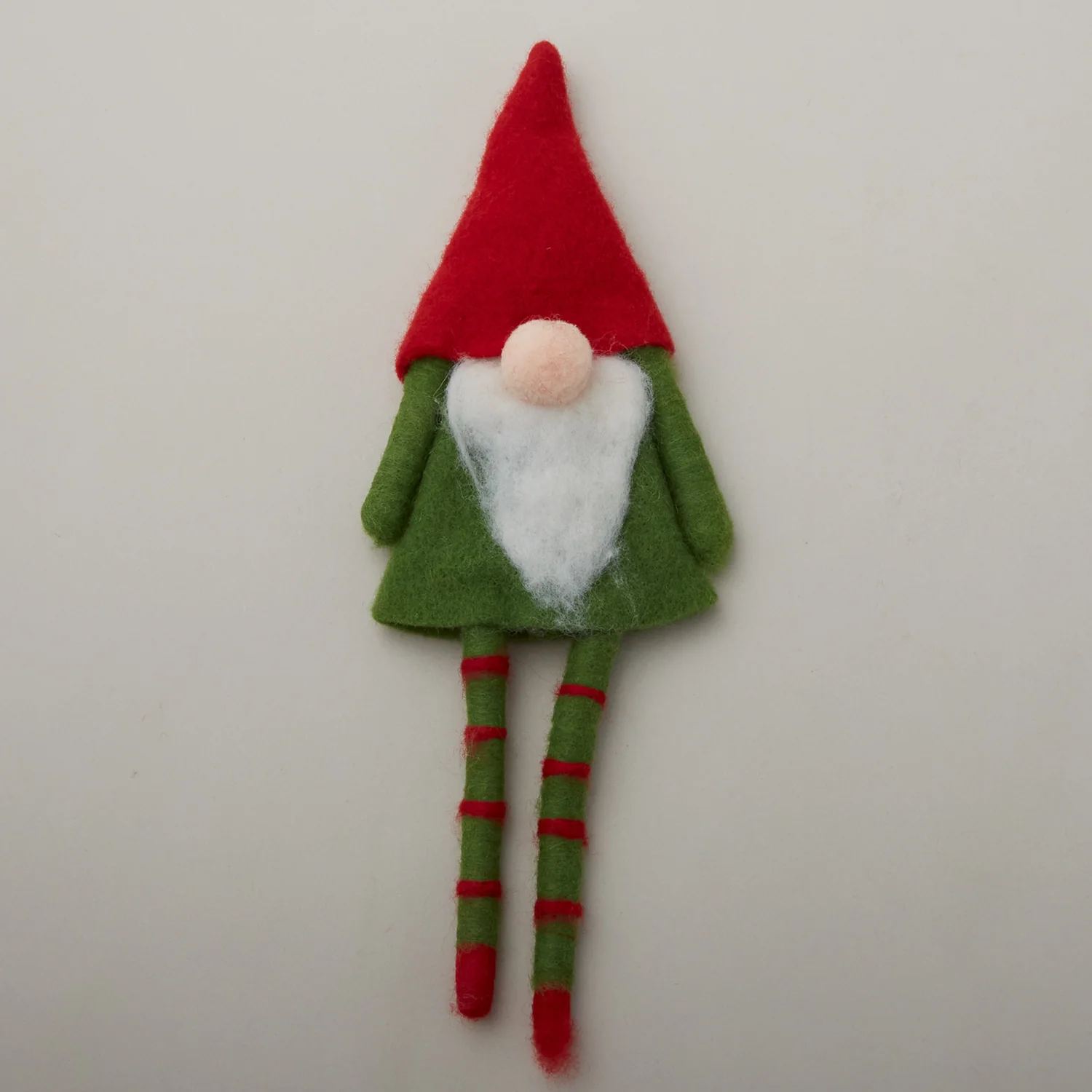 Wool Felt Gnome Bottle Topper w/ Beard/Braids (2 assorted styles) - Image 3