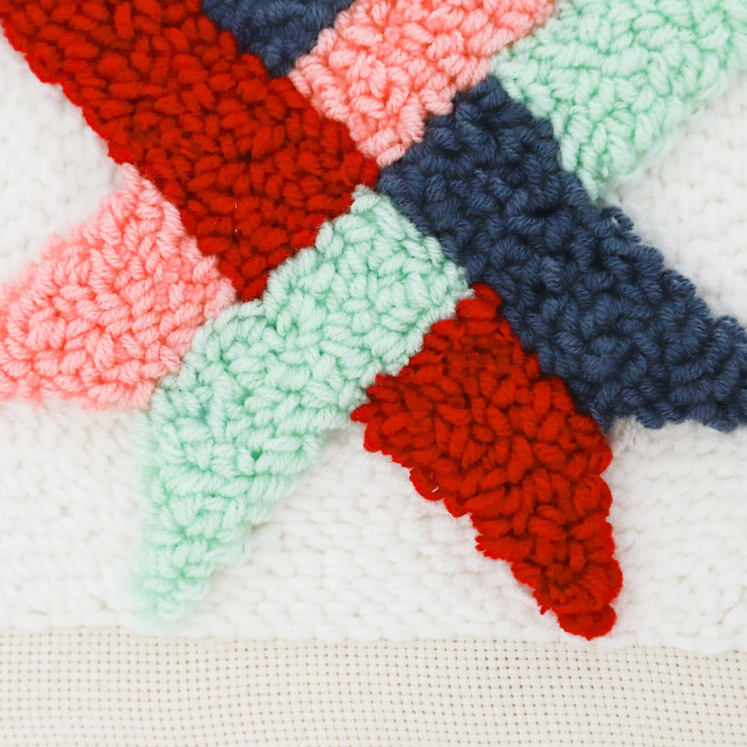 Woven Star Quilt Block Punch Needle Embroidery Frame Kit - Image 2