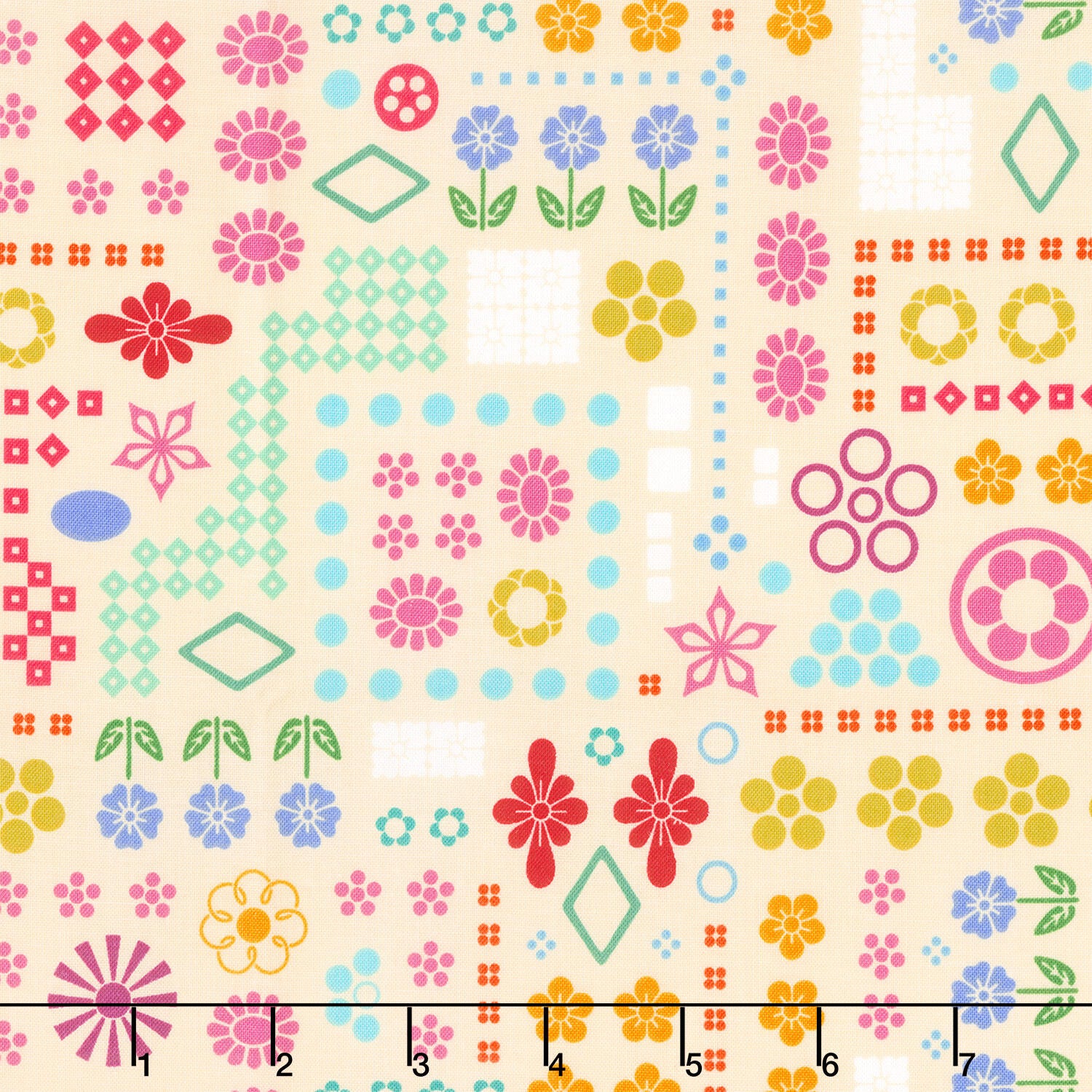 Yesterday - High Score Cream Yardage
