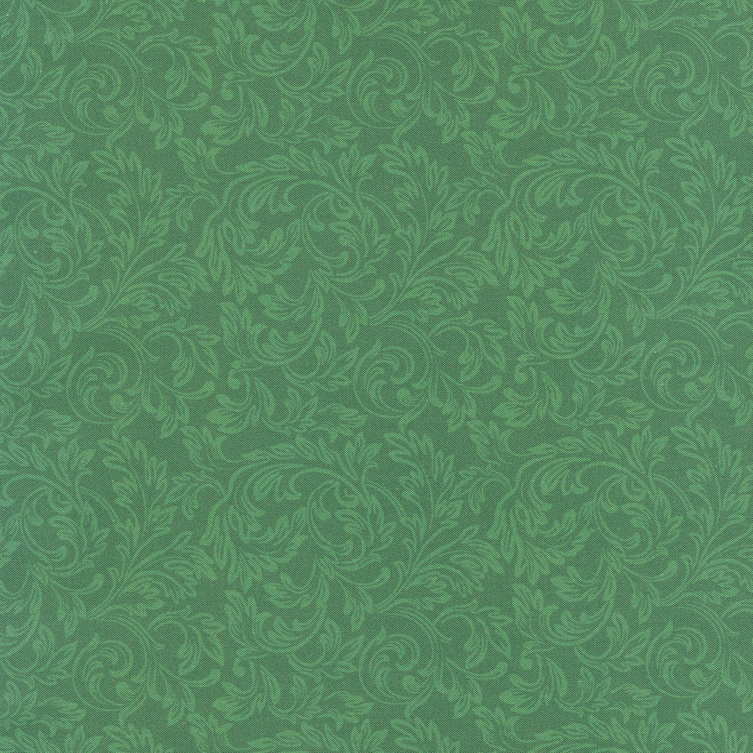 Yuletide Traditions - Scroll Green Yardage