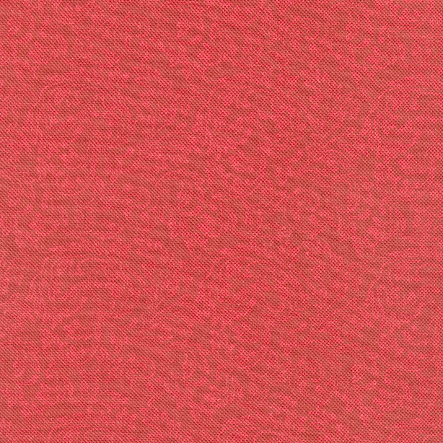 Yuletide Traditions - Scroll Red Yardage